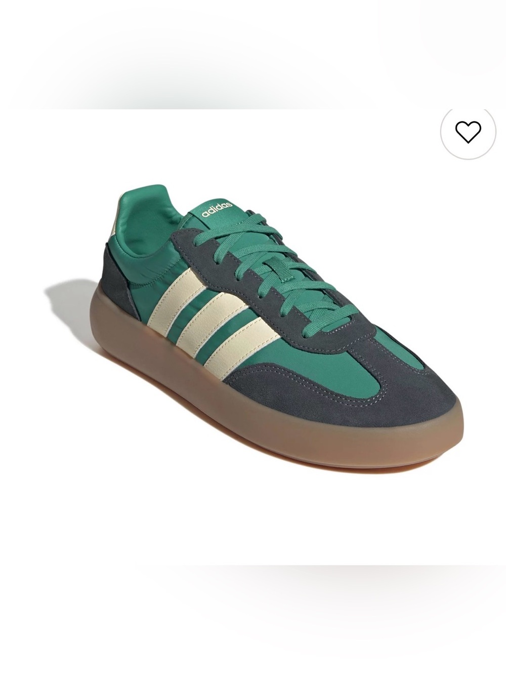 adidas • Men’s Barreda Decode •Court Green Vanilla • Low-Top Sneakers